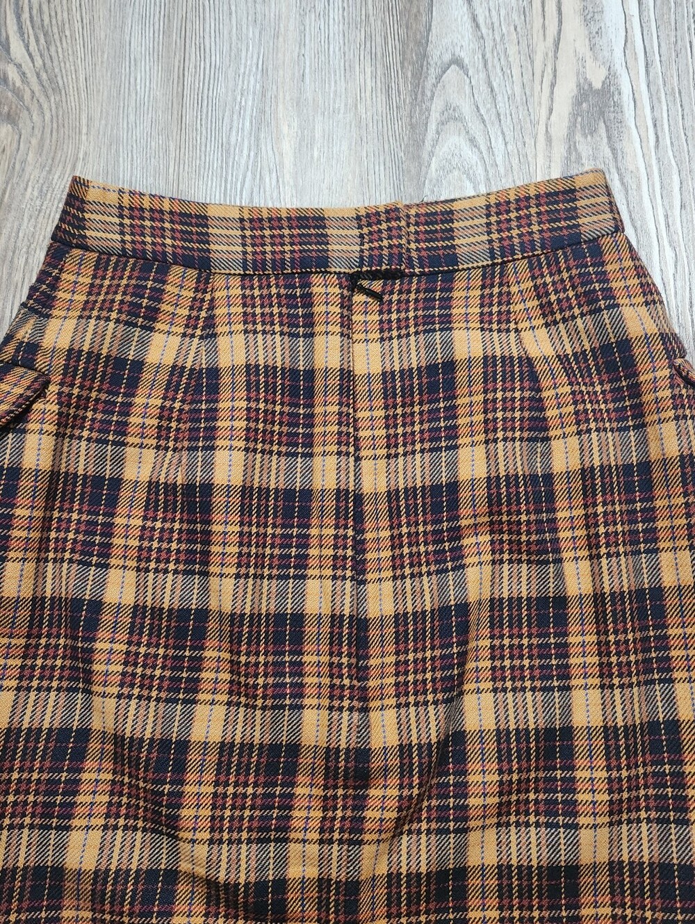 Remain Birger Christensen Cotton Blend Plaid Pencil Skirt Size 6 Knee Length - Picture 9 of 15